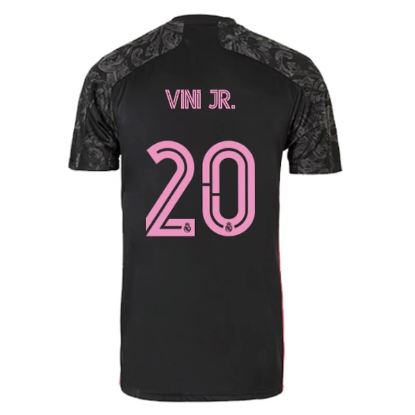 Camiseta Real Madrid Tercera Equipación NO.20 Vini Jr. 2020-2021 Negro
